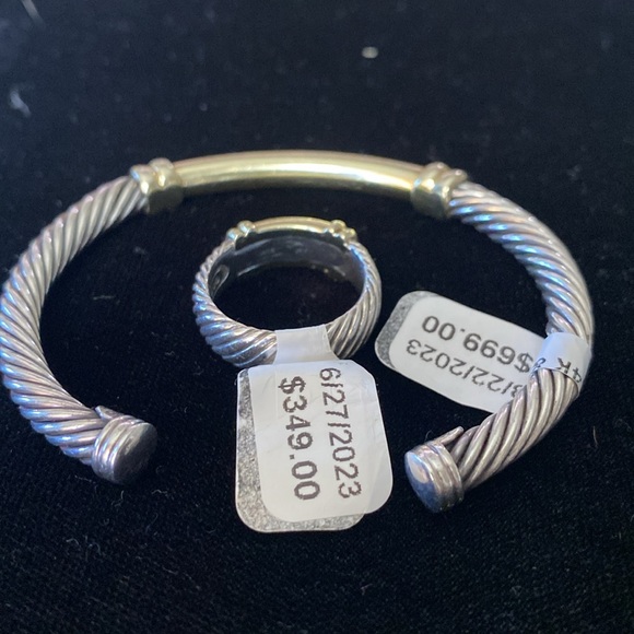David Yurman 14k Gold & 925 Bracelet & Rings ✨FIRM✨No lesser offers please. - Picture 8 of 9